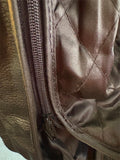 YUKON JACK LADIES SIZE XL LEATHER MOTORCYCLE JACKET VENTED ZIPOUT LINING
