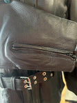 YUKON JACK LADIES SIZE XL LEATHER MOTORCYCLE JACKET VENTED ZIPOUT LINING