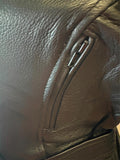 YUKON JACK LADIES SIZE XL LEATHER MOTORCYCLE JACKET VENTED ZIPOUT LINING