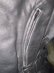 YUKON JACK LADIES SIZE XL LEATHER MOTORCYCLE JACKET VENTED ZIPOUT LINING