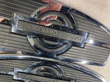Chrome rubber Nostalgic Floorboards Inserts Pads Harley heritage Touring Glide F