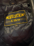 NEW UNIK ULTRA LEATHER JACKET MOTORCYCLE LADIES SIZE EXTRA LARGE BRAID TRIM