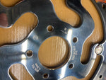 OEM SS Polished Front Brake Rotor Harley Left 11.8 Touring FLH Glide King 2008^