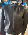 NEW UNIK LADIES SIZE 16 LEATHER MOTORCYCLE JACKET