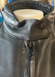 NEW UNIK LADIES SIZE 16 LEATHER MOTORCYCLE JACKET