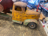 Vtg 1930's Turner Toy Truck Pressed Steel Dump Mack 25" Depression Era USA Orig!