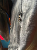 NEW UNIK LEATHER APPAREL LADIES SIZE XL LEATHER MOTORCYCLE JACKET ZIP OUT LINING