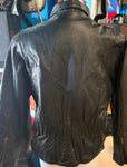 NEW UNIK LEATHER APPAREL LADIES SIZE XL LEATHER MOTORCYCLE JACKET ZIP OUT LINING