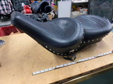 Wide Touring Mustang Vintage Seat Harley Shovelhead FX FLH Panhead Electra Glide