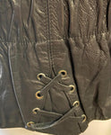 NEW UNIK LEATHER APPAREL LADIES SIZE XL LEATHER MOTORCYCLE JACKET ZIP OUT LINING