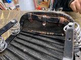 Lycett Style Sprung Pillion Saddle Motorcycle Passenger Seat BSA Triumph Norton
