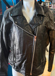 NEW UNIK PREMIUM LADIES SIZE XL LEATHER MOTORCYCLE JACKET ZIP OUT LINING