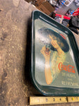 Vtg Coke Coca cola Serving tray Antique Sign Advertising Soda collector Tin Meta