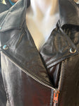 NEW UNIK PREMIUM LADIES SIZE XL LEATHER MOTORCYCLE JACKET ZIP OUT LINING