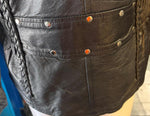 NEW UNIK PREMIUM LADIES SIZE XL LEATHER MOTORCYCLE JACKET ZIP OUT LINING