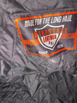INTERSTATE LEATHER UNISEX SIZE LARGE LEATHER MOTORCYCLE JACKET ZIPOUT LINER