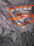 INTERSTATE LEATHER UNISEX SIZE LARGE LEATHER MOTORCYCLE JACKET ZIPOUT LINER