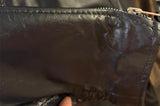 INTERSTATE LEATHER UNISEX SIZE LARGE LEATHER MOTORCYCLE JACKET ZIPOUT LINER