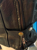 INTERSTATE LEATHER UNISEX SIZE LARGE LEATHER MOTORCYCLE JACKET ZIPOUT LINER