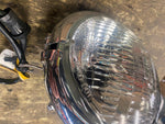 OEM 5 3/4" Bottom Mount Headlight Chrome Harley Softail Wide Glide W Bulb Wiring