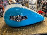 Gas Tank Crushed Ice Frosted Teal Pearl Harley FLHRC Road King Classic 2016 08^