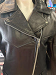 REAL LEATHER MILWAUKEE WI LADIES SZ XL LEATHER MOTORCYCLE JACKET ZIP OUT LINER
