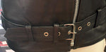REAL LEATHER MILWAUKEE WI LADIES SZ XL LEATHER MOTORCYCLE JACKET ZIP OUT LINER