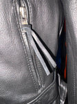 REAL LEATHER MILWAUKEE WI LADIES SZ XL LEATHER MOTORCYCLE JACKET ZIP OUT LINER