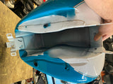 Gas Tank Crushed Ice Frosted Teal Pearl Harley FLHRC Road King Classic 2016 08^