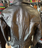 REAL LEATHER MILWAUKEE WI LADIES SZ XL LEATHER MOTORCYCLE JACKET ZIP OUT LINER