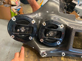 Inner Outer Fairing Kit Harley Quad Speakers Radio Heritage Fatboy Motorcycle