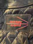 NEW HIGHWAY HAWKS UNISEX SZ XL LEATHER MOTORCYCLE JACKET VENTED ZIPOUT LINING