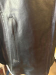 NEW HIGHWAY HAWKS UNISEX SZ XL LEATHER MOTORCYCLE JACKET VENTED ZIPOUT LINING
