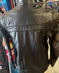 NEW HIGHWAY HAWKS UNISEX SZ XL LEATHER MOTORCYCLE JACKET VENTED ZIPOUT LINING