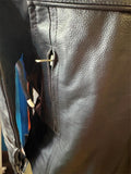 NEW HIGHWAY HAWKS UNISEX SZ XL LEATHER MOTORCYCLE JACKET VENTED ZIPOUT LINING