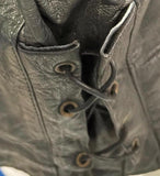 UNIK LIGHTWEIGHT PREMIUM LADIES SZ 58 LEATHER MOTORCYCLE JACKET ZIPOUT LINING