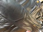 NEW UNIK PREMIUM LADIES SIZE 46 LEATHER MOTORCYCLE JACKET VENTED ZIP OUT LINING