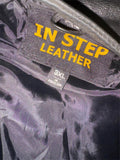 NEW IN STEP LEATHER LADIES SIZE 3 XL LEATHER MOTORCYCLE JACKET