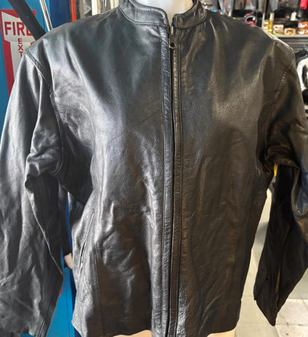 NEW IN STEP LEATHER LADIES SIZE 3 XL LEATHER MOTORCYCLE JACKET