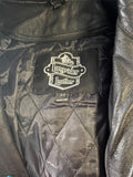 NEW LONG RIDER LEATHER UNISEX SIZE 48 LEATHER MOTORCYCLE JACKET ZIP OUT LINER