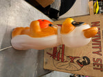 Vtg Empire Bandit Bear Mask Blow Mold Halloween Decor 24" Jack o lantern