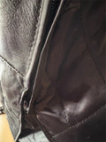 NEW LONG RIDER LEATHER UNISEX SIZE 48 LEATHER MOTORCYCLE JACKET ZIP OUT LINER