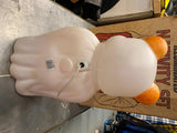 Vtg Empire Bandit Bear Mask Blow Mold Halloween Decor 24" Jack o lantern