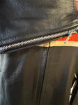 NEW LONG RIDER LEATHER UNISEX SIZE 48 LEATHER MOTORCYCLE JACKET ZIP OUT LINER