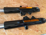 2024 Black Front Fork Tubes Legs Harley Touring FLH Street Road Glide Ultra King