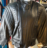 UNIK PREMIUM UNISEX SIZE 46 LEATHER MOTORCYCLE JACKET VENTED ZIPOUT LINER