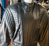 UNIK PREMIUM UNISEX SIZE 52 LEATHER MOTORCYCLE JACKET VENTED ZIPOUT LINER