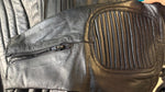 UNIK PREMIUM UNISEX SIZE 46 LEATHER MOTORCYCLE JACKET VENTED ZIPOUT LINER