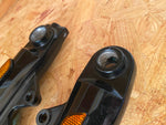 2024 Black Front Fork Tubes Legs Harley Touring FLH Street Road Glide Ultra King