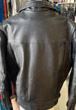 UNIK ULTRA UNISEX SIZE LARGE LEATHER MOTORCYCLE JACKET VENTED ZIPOUT LINING